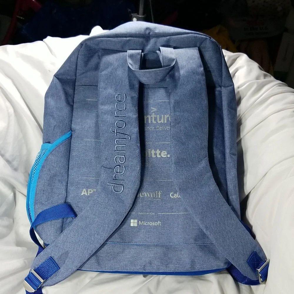 Salesforce Dreamforce Backpack Laptop Sleeve / Mesh Lining.